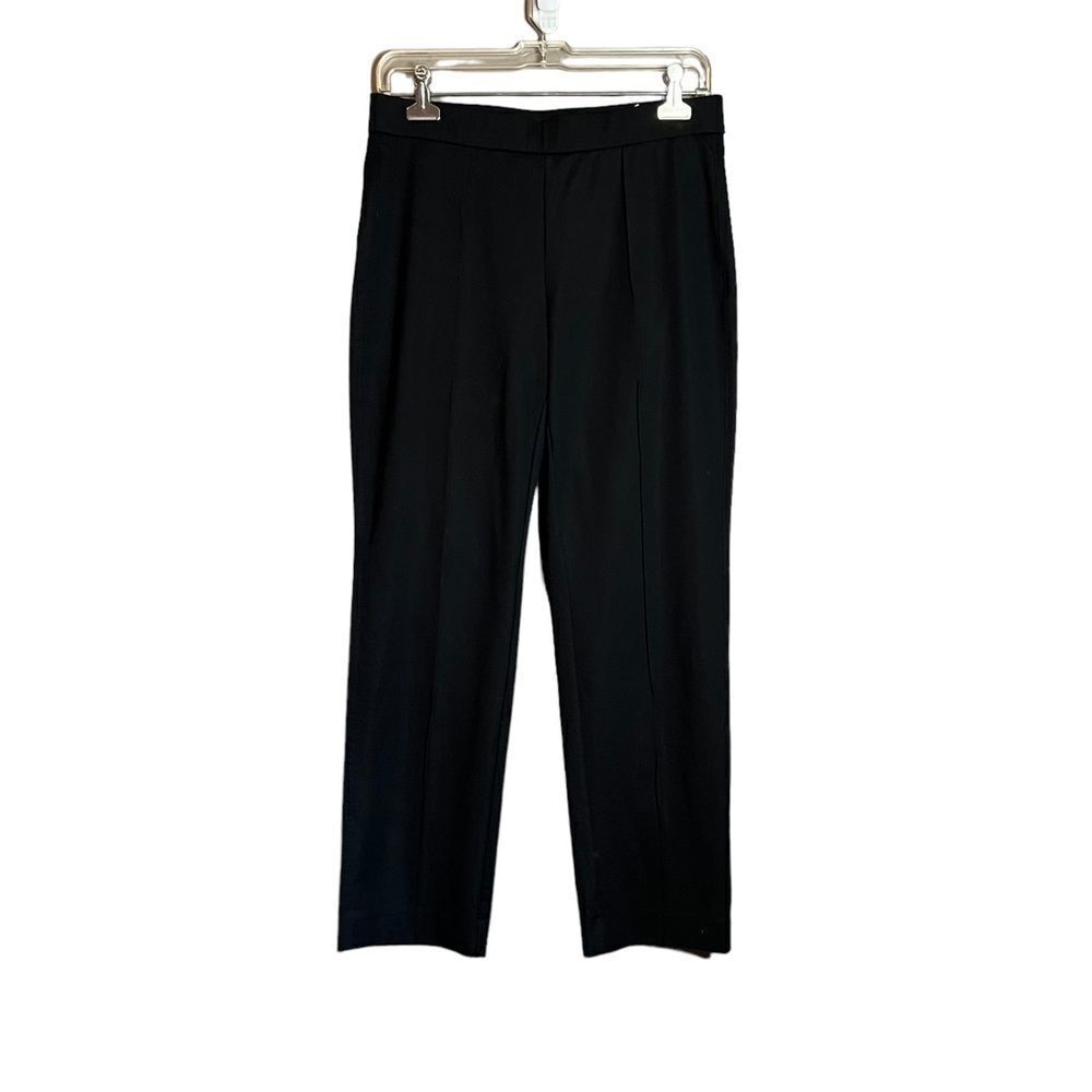 Banana Republic black pull on straight leg pants. Size 4